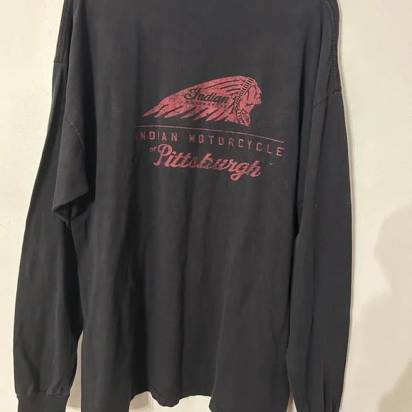 Indian motorcycle long sleeve men’s T-shirt - Picture 2 of 3